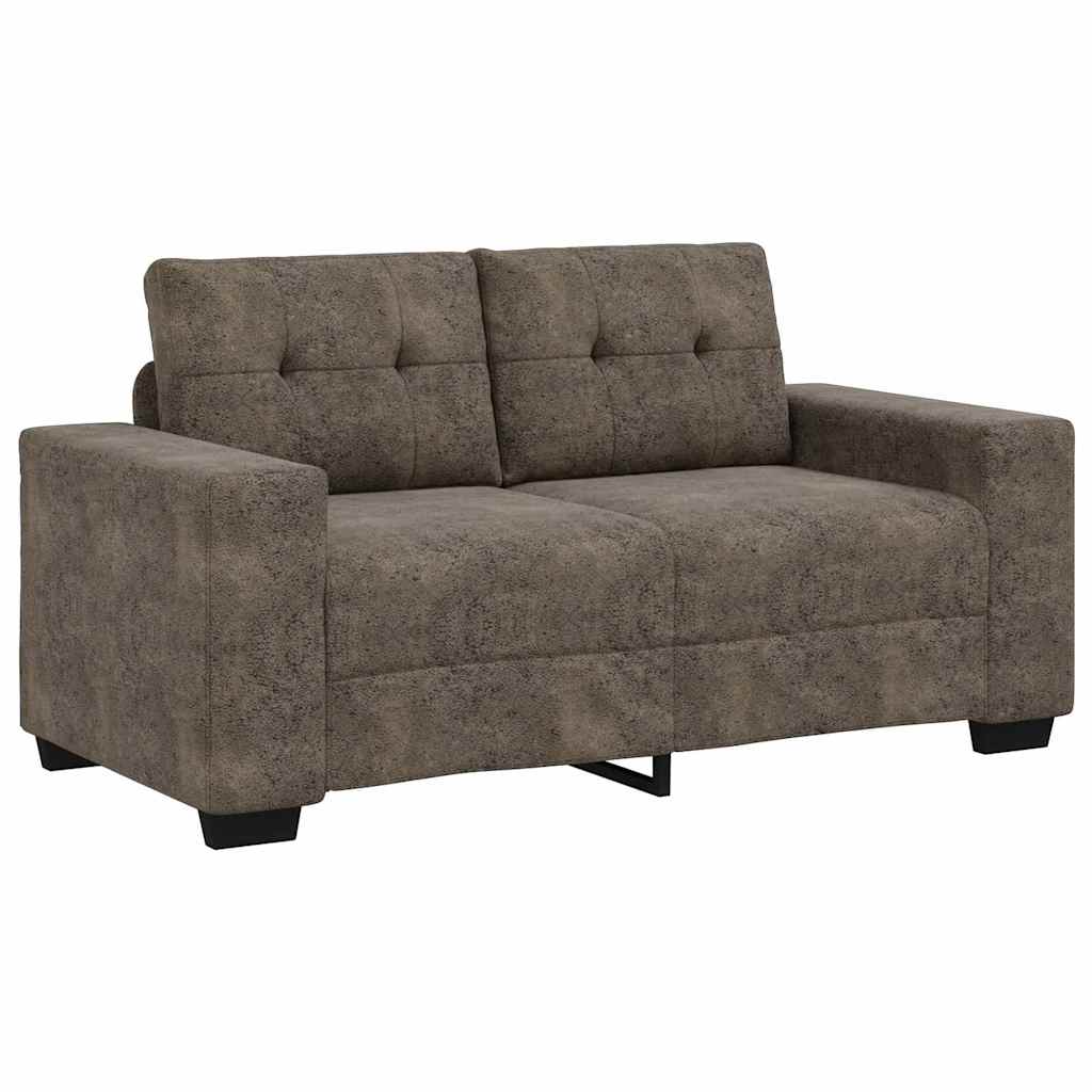 vidaXL | Sofa | 2 pcs Dunkelgrau 221 x 78 x 80 cm Kunstleder
