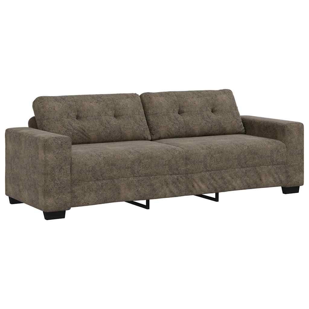 vidaXL | Sofa | 2 pcs Dunkelgrau 221 x 78 x 80 cm Kunstleder