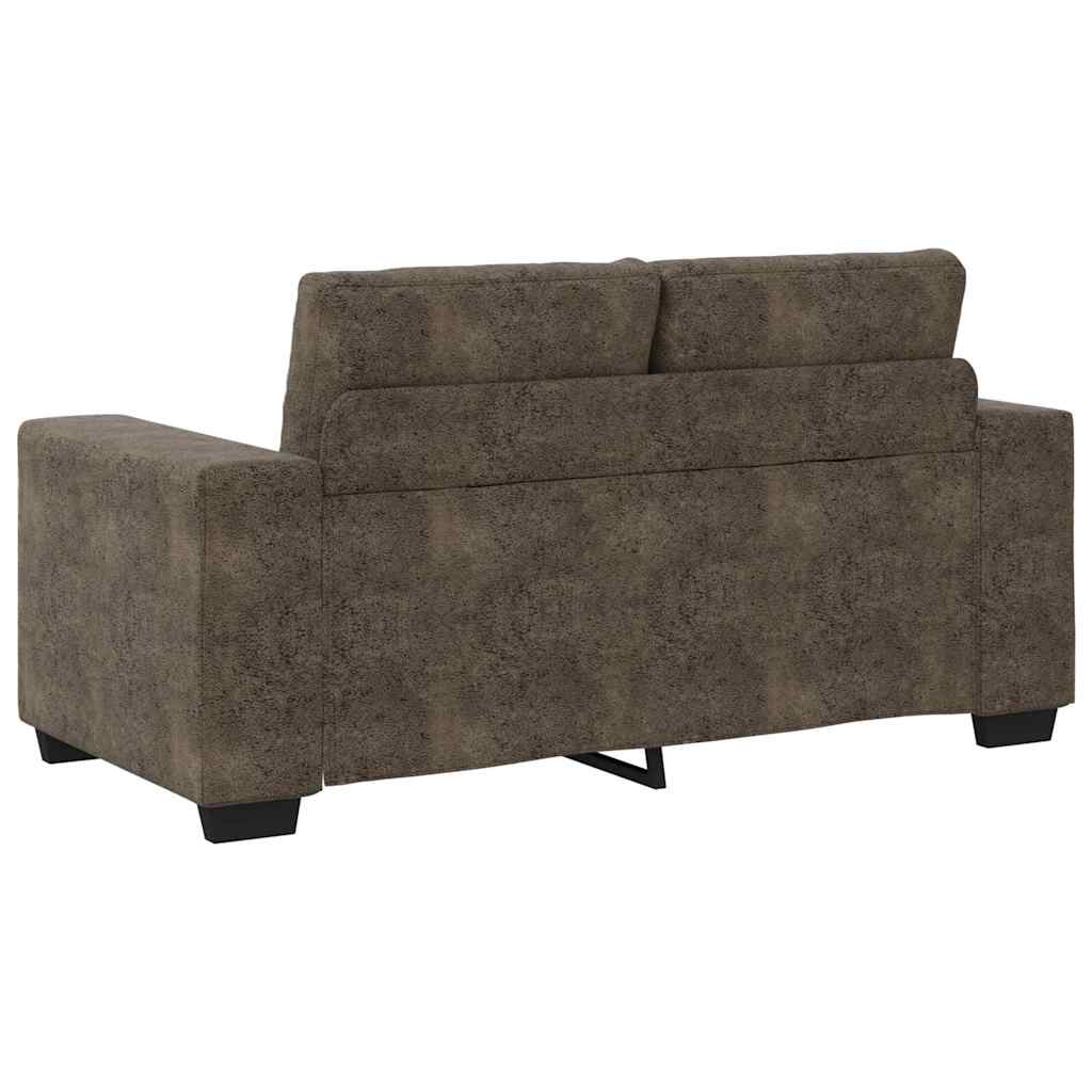 vidaXL | Sofa | 2 pcs Dunkelgrau 221 x 78 x 80 cm Kunstleder