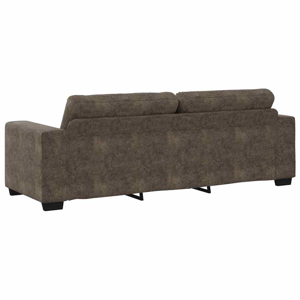 vidaXL | Sofa | 2 pcs Dunkelgrau 221 x 78 x 80 cm Kunstleder