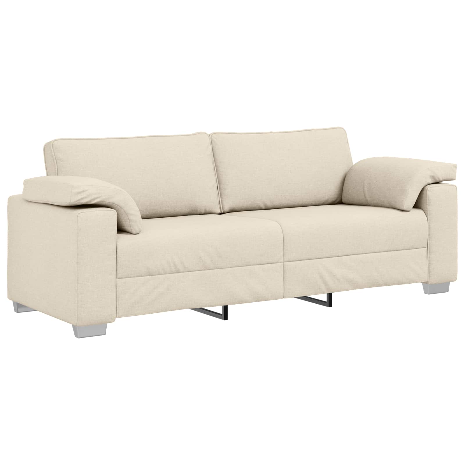 vidaXL Sofa Set 2 pcs Hellgrau 219 x 77 x 82 cm Stoff