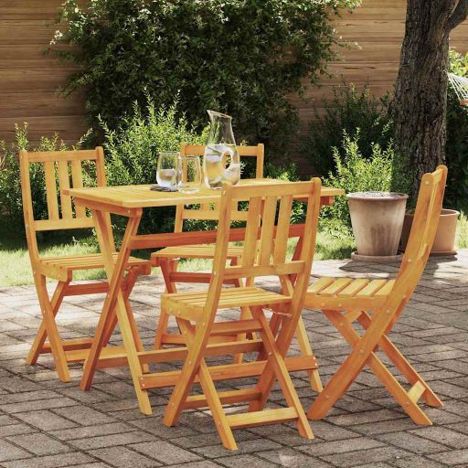 Gartenstuhl 4 pcs Öl-Natur 40 x 42 x 85 cm Massivholz Akazie