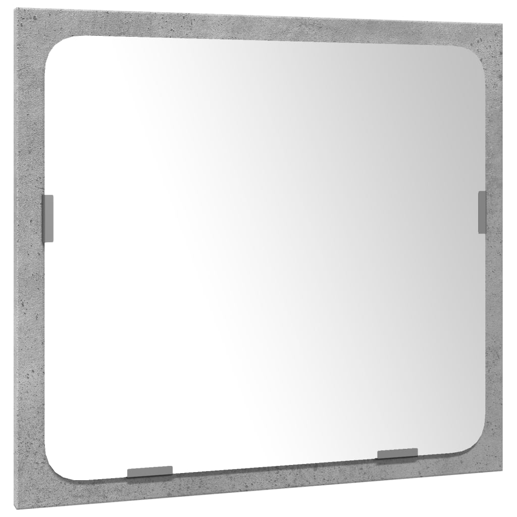 vidaXL 3-tlg. Badmöbel-Set Betongrau Holzwerkstoff