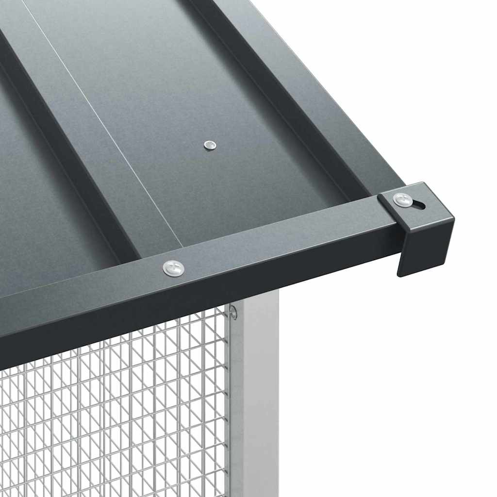 vidaXL Vogelkäfig Anthrazit 215 x 209 x 230 cm Verzinkter Stahl