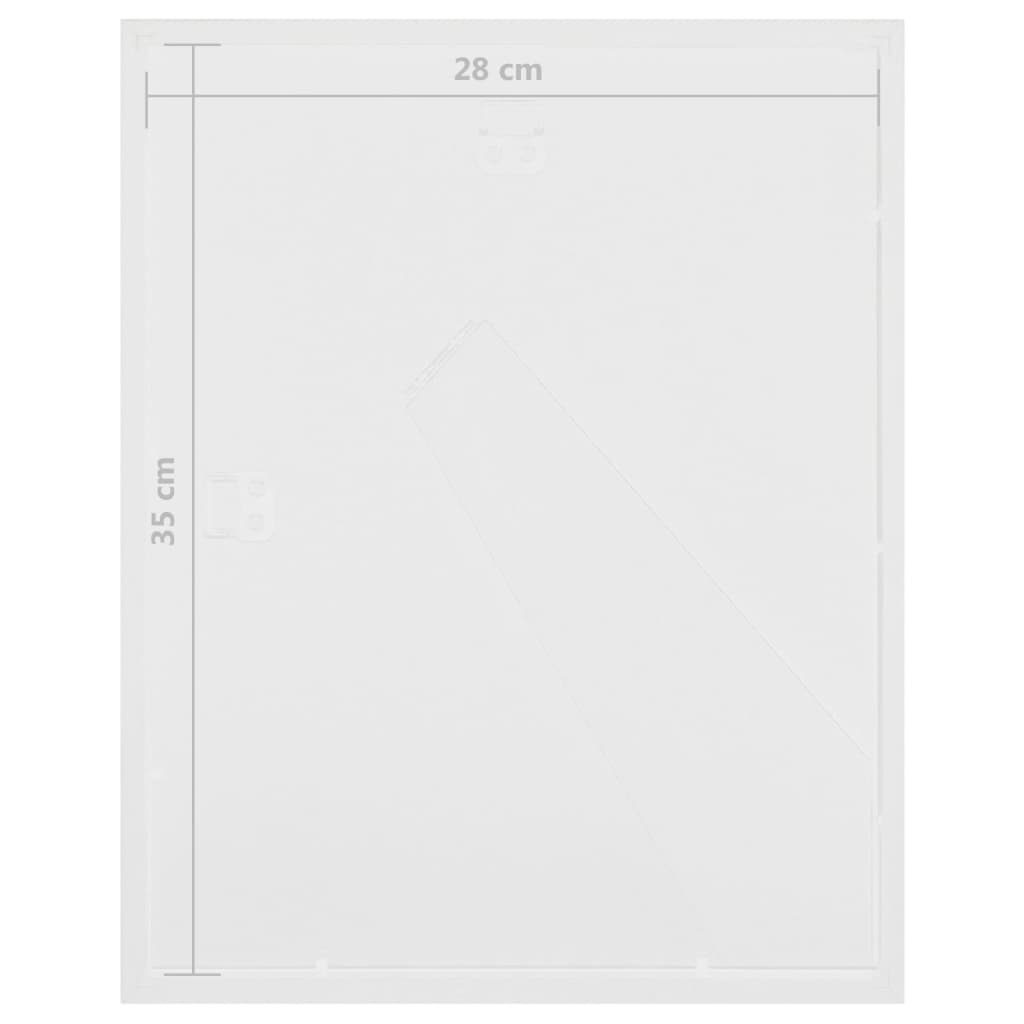 vidaXL 3D-Box-Bilderrahmen 3 Stk. Weiß 28x35 cm für 4x (10x15 cm) Bild