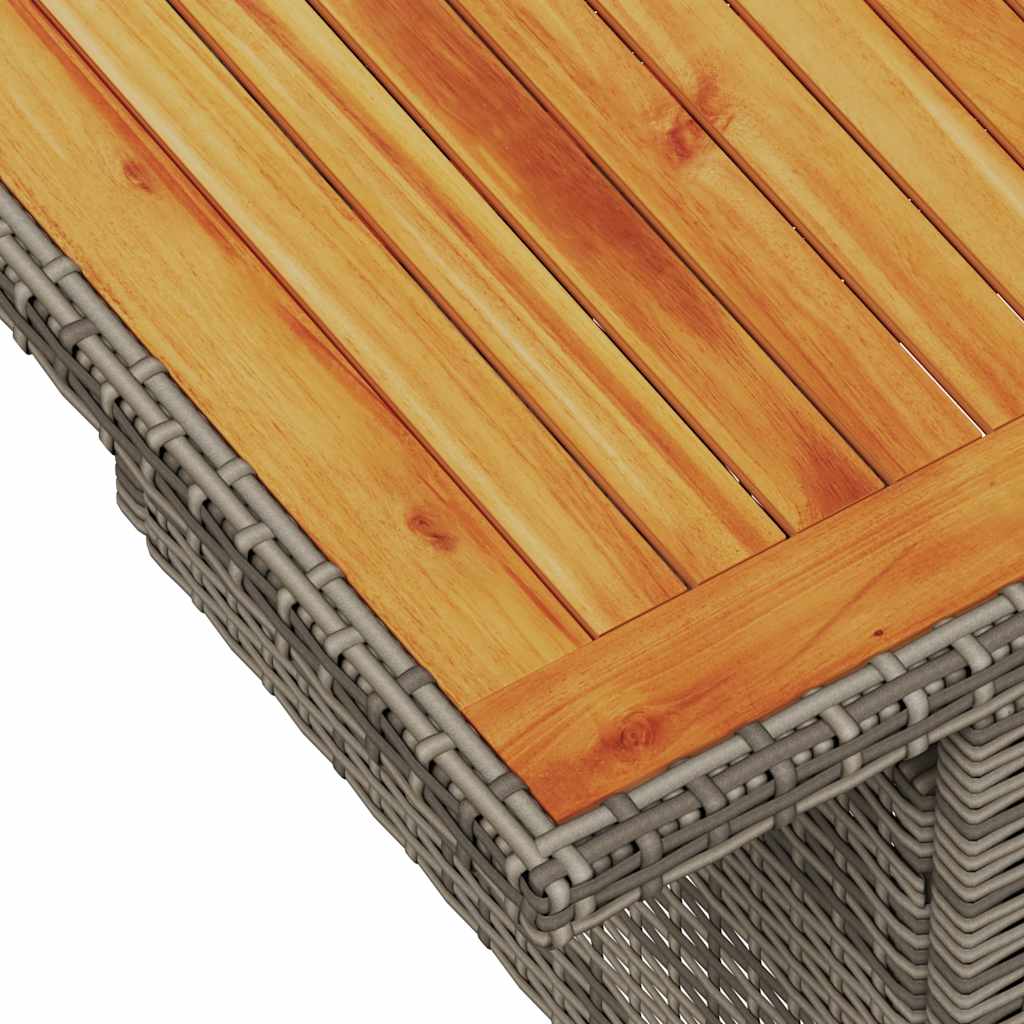 7-tlg. Garten-Sofagarnitur mit Kissen Schwarz Poly Rattan