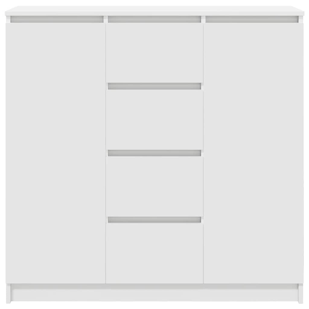 vidaXL Sideboard mit Schubladen Weiß 100,5x35x98,5 cm Holzwerkstoff