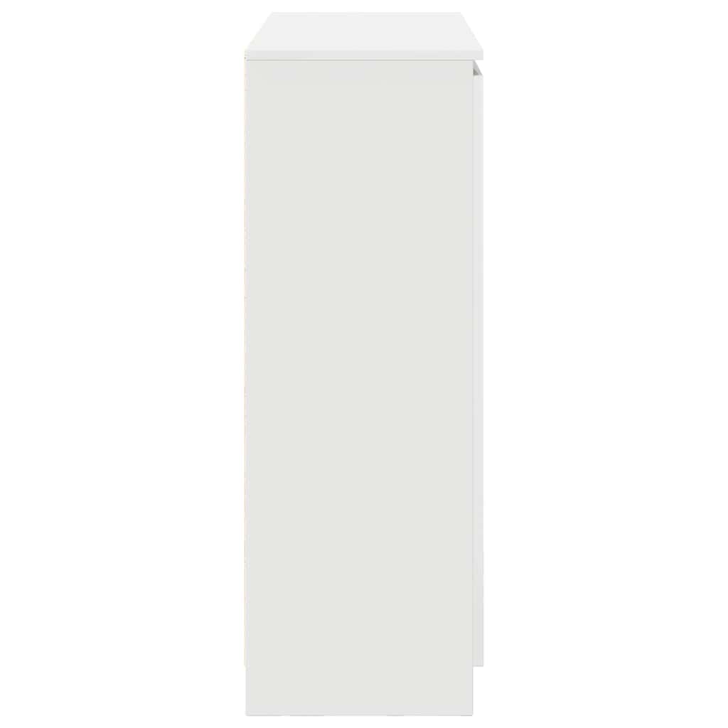 vidaXL Sideboard mit Schubladen Weiß 100,5x35x98,5 cm Holzwerkstoff