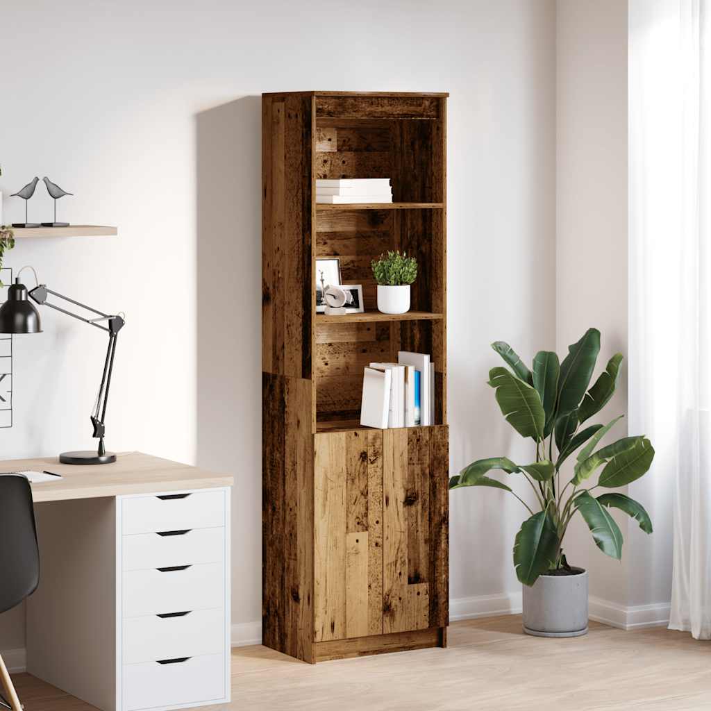 vidaXL Highboard Weiß 50x35x180 cm Holzwerkstoff