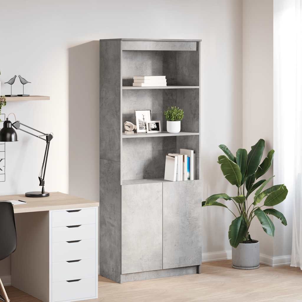 vidaXL Highboard Weiß 50x35x180 cm Holzwerkstoff