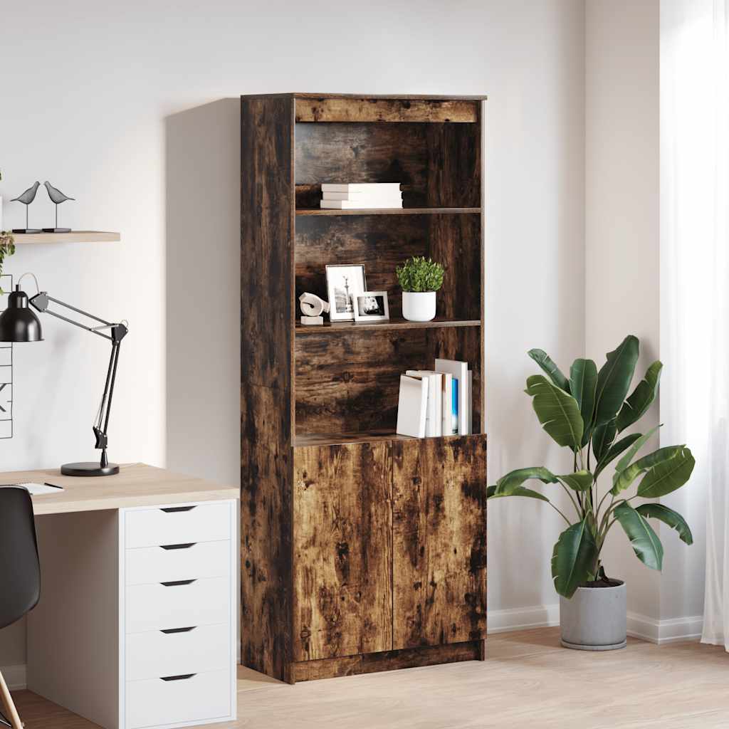 vidaXL Highboard Weiß 50x35x180 cm Holzwerkstoff