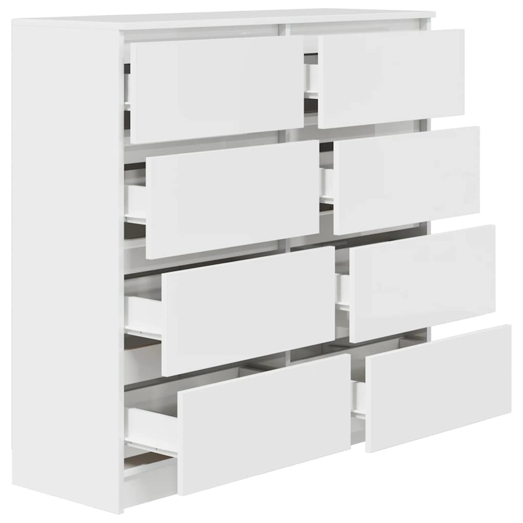 vidaXL Sideboard Weiß 100x35x99 cm Holzwerkstoff