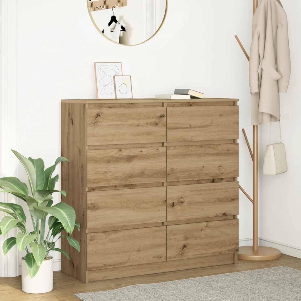 vidaXL Sideboard Weiß 100x35x99 cm Holzwerkstoff