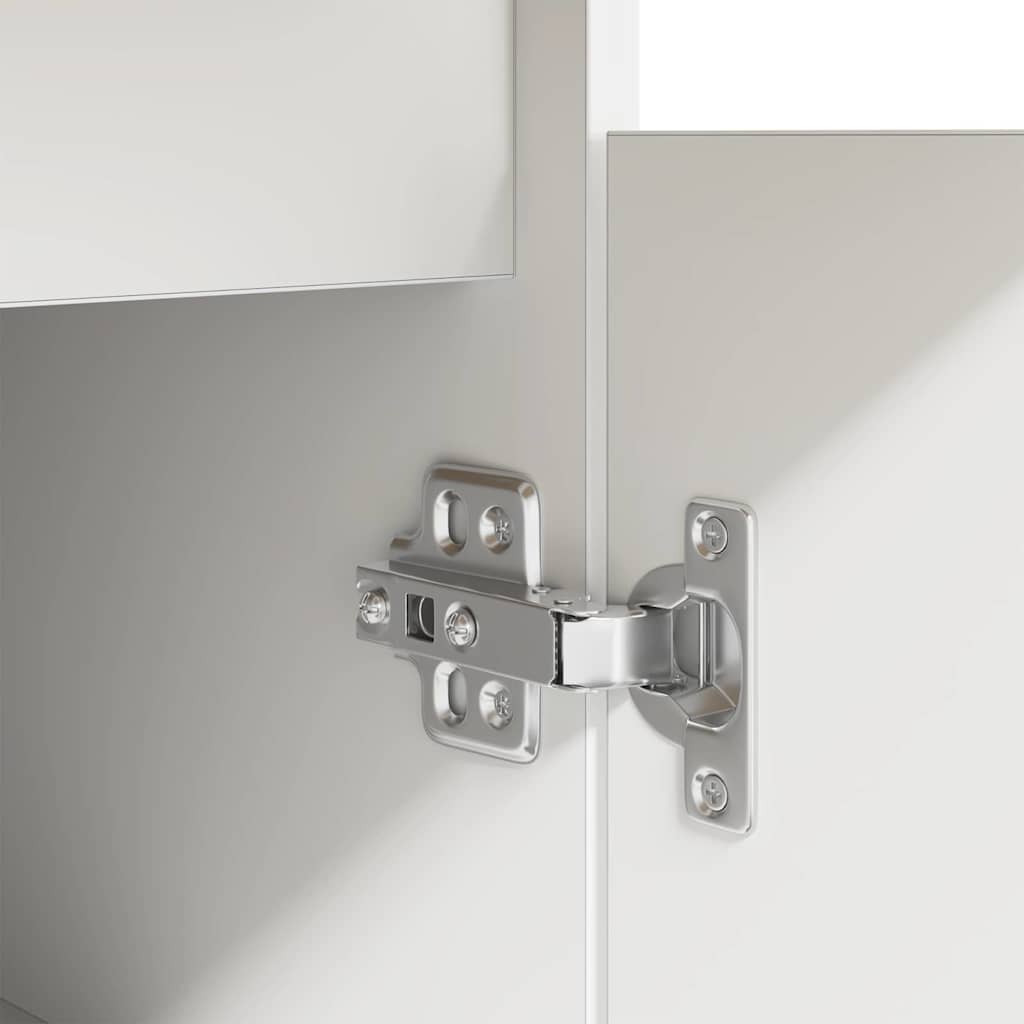 vidaXL Schreibtisch mit Schubladen Weiß 140 x 49 x 76 cm Holzwerkstoff