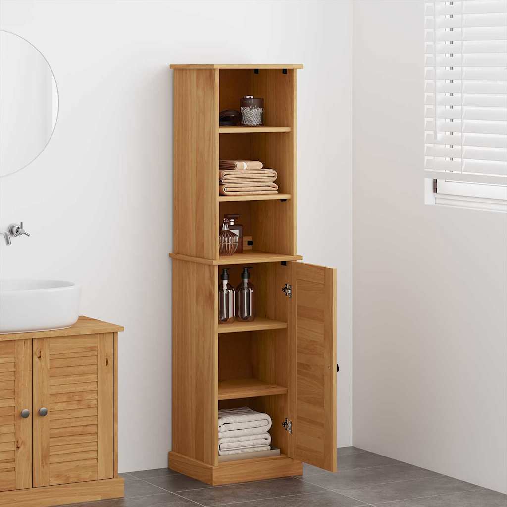 vidaXL Badezimmermöbel-Set mit Regal VIGO 2 pcs Braun und Honigbraun