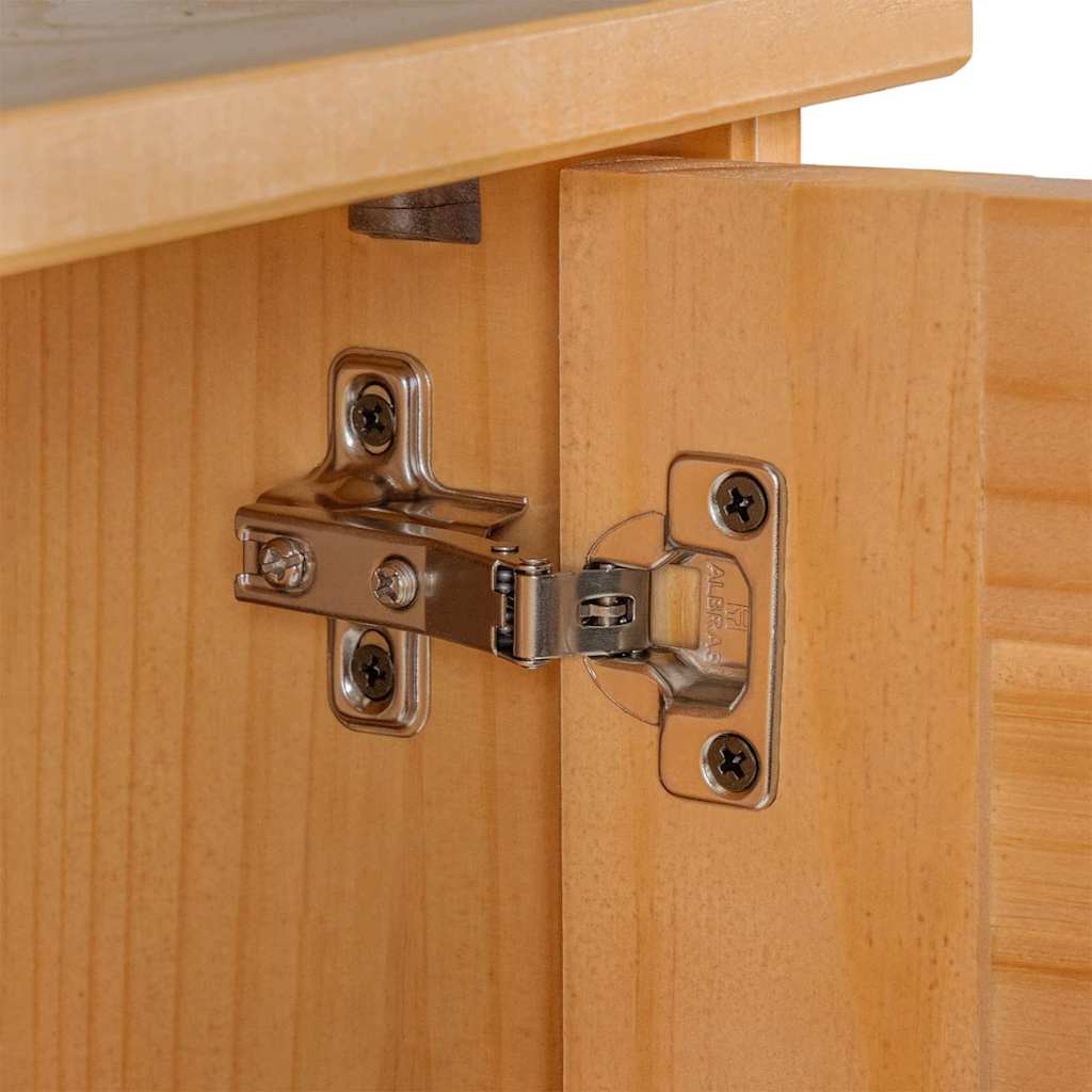 vidaXL Badezimmermöbel-Set mit Regal VIGO 2 pcs Braun und Honigbraun