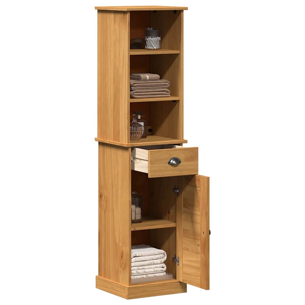 vidaXL Badezimmermöbel-Set mit Regal VIGO 2 pcs Braun und Honigbraun