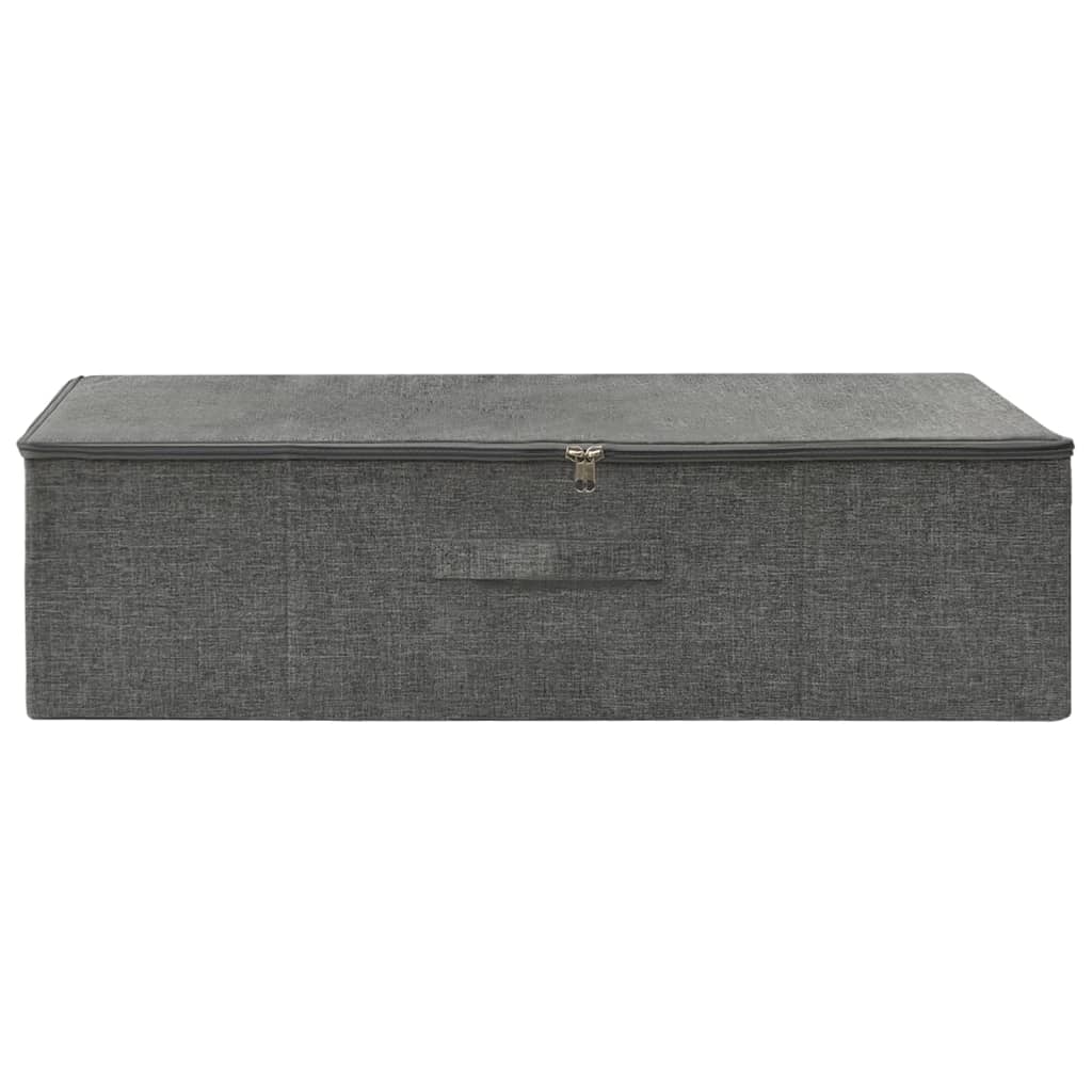 vidaXL Aufbewahrungsbox Stoff 70x40x18 cm Anthrazit