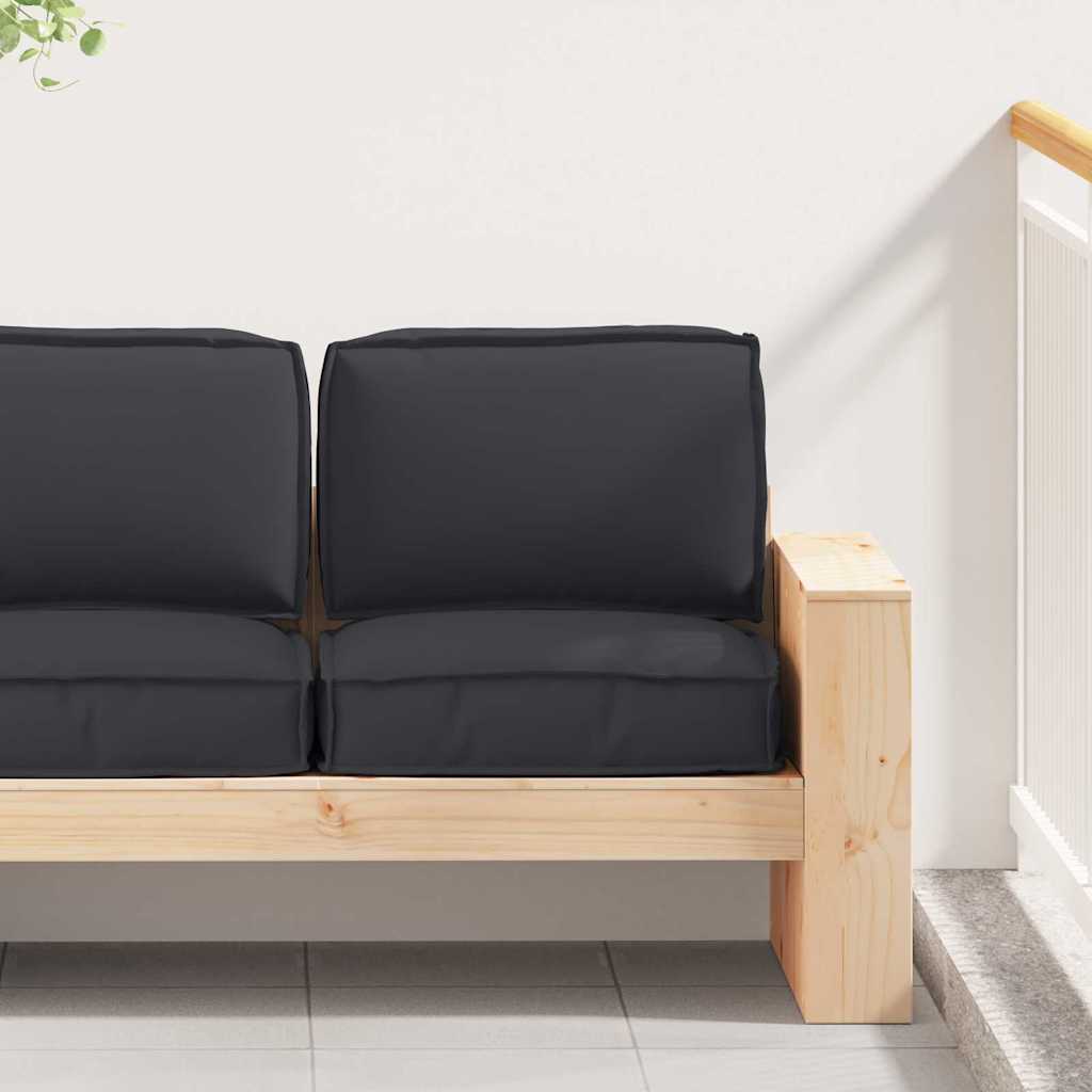 vidaXL Palettenkissenset 2 pcs Anthrazit Oxford-Stoff