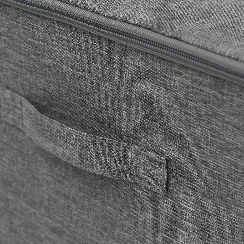 vidaXL Aufbewahrungsboxen 2 Stk. Stoff 43x34x23 cm Anthrazit