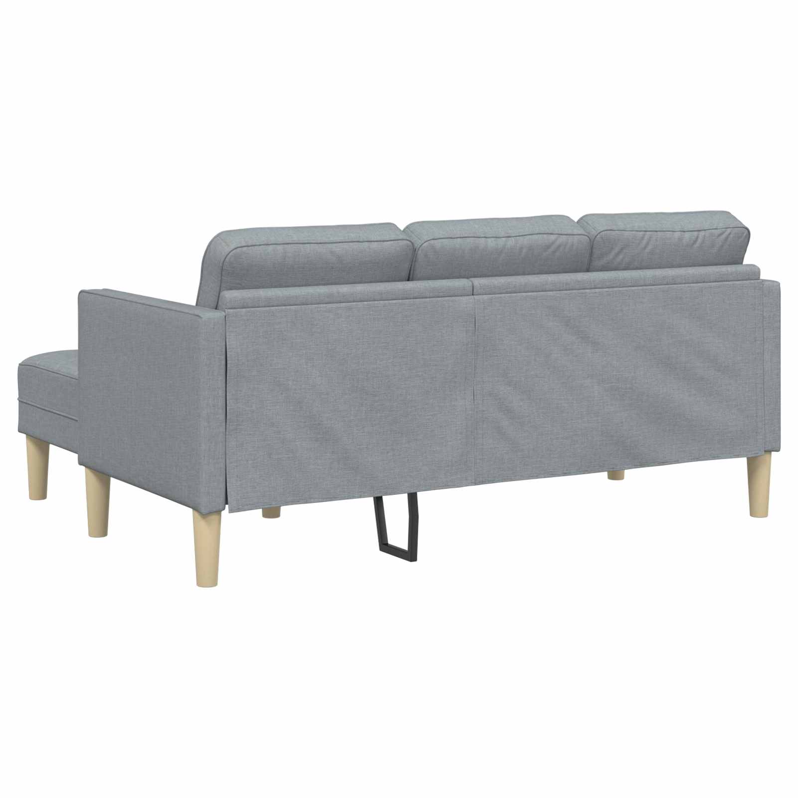 vidaXL Sofa Set mit Kissen 2 pcs Hellgrau Polyester