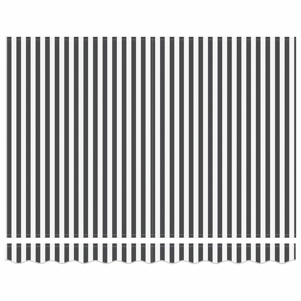 vidaXL Einziehbare Markise Anthrazit und Weiß 250 x 200 cm