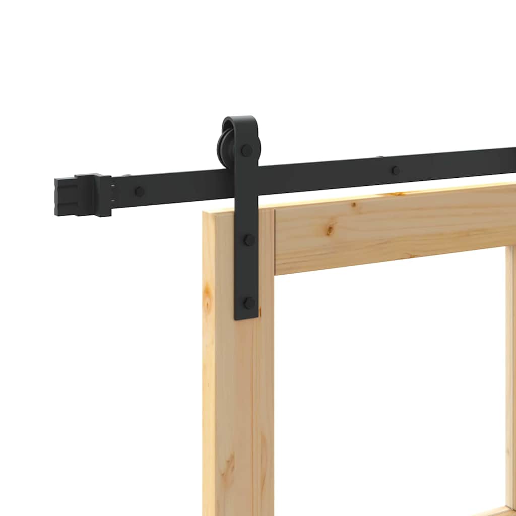 vidaXL Schiebetür ORKDAL Natur 73,5 x 211 cm Solid Pine Wood and Glass