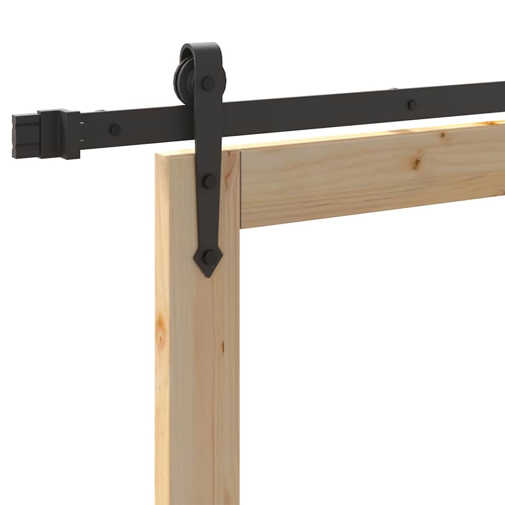 vidaXL Schiebetür ORKDAL Natur 73,5 x 211 cm Solid Pine Wood and Glass