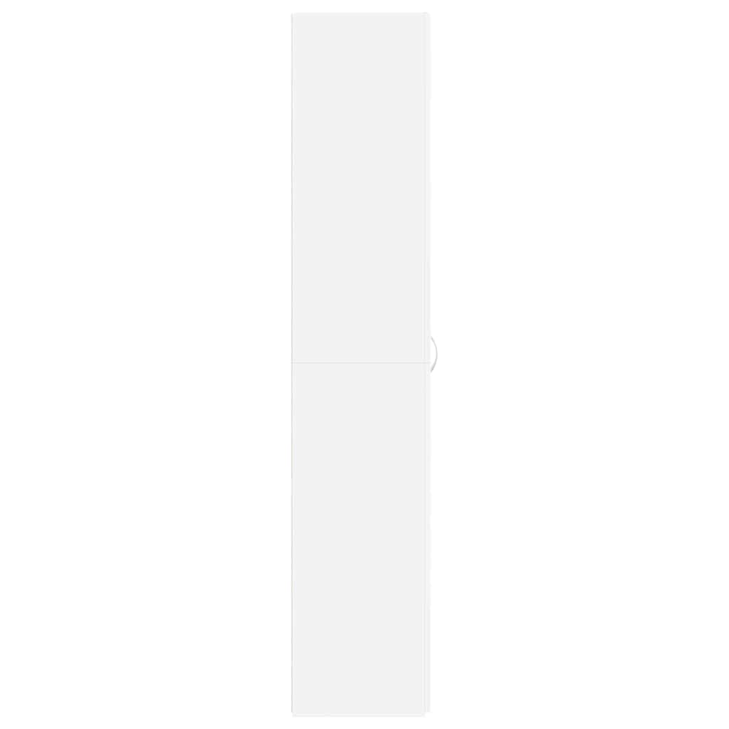 vidaXL Schuhschrank mit Regal Weiß 80 x 35,5 x 180 cm Holzwerkstoff