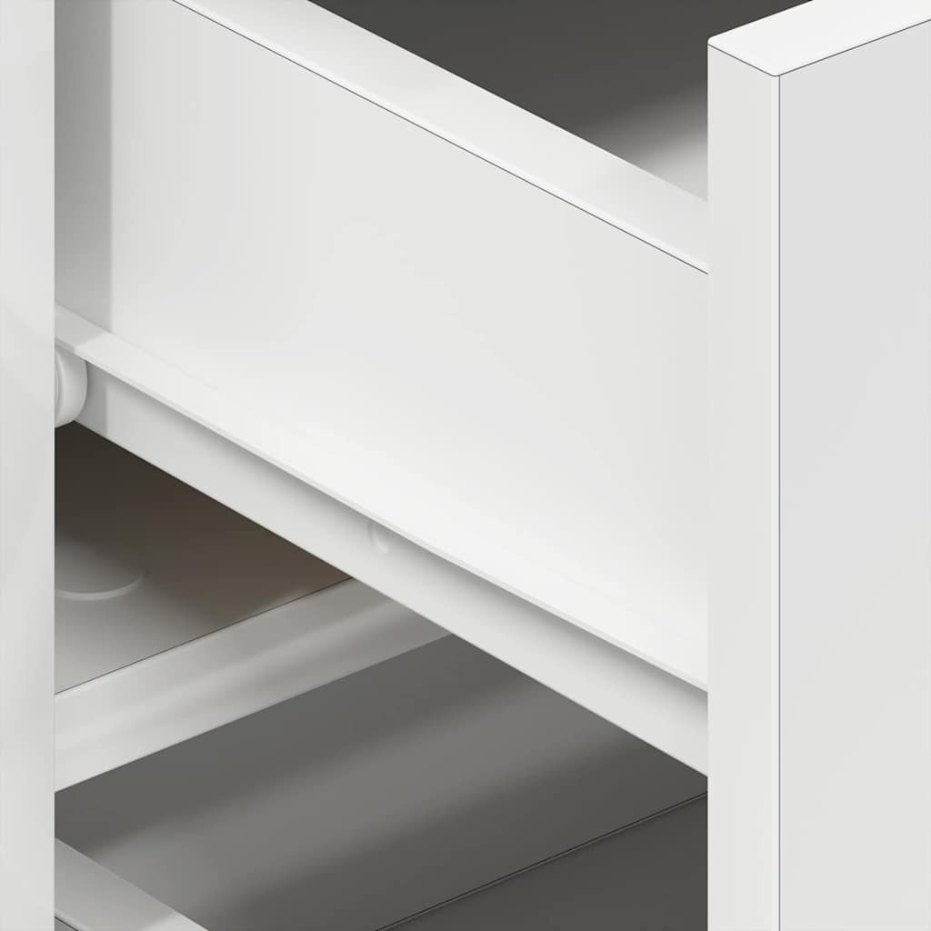 vidaXL Sideboard mit Schubladen Weiß 120 x 36 x 69 cm Holzwerkstoff