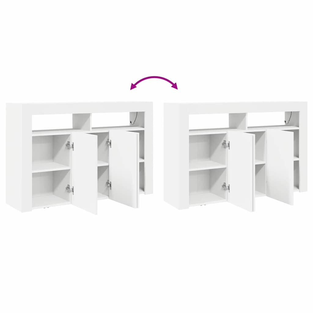 vidaXL Sideboard Weiß 116 x 30 x 75 cm Holzwerkstoff