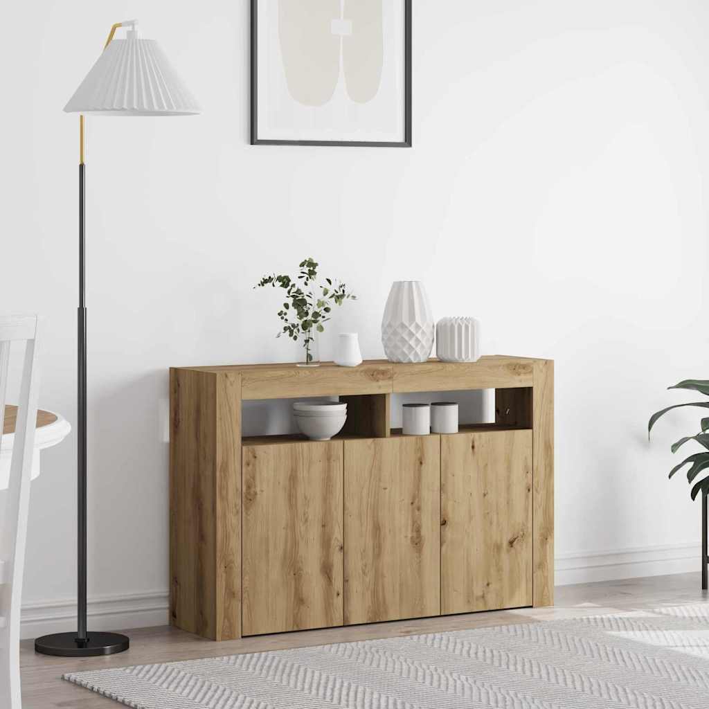 vidaXL Sideboard Weiß 116 x 30 x 75 cm Holzwerkstoff