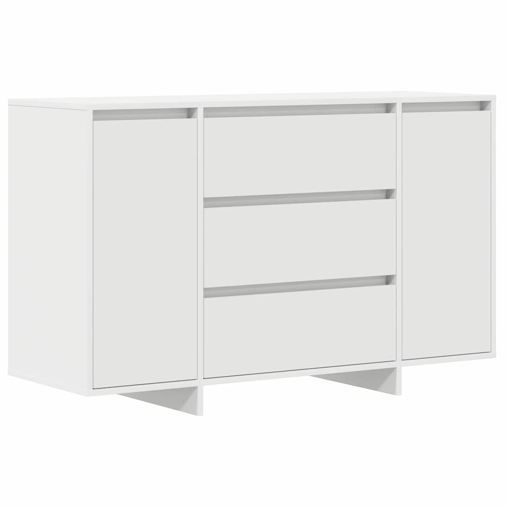 vidaXL Sideboard mit Schubladen Weiß 120 x 41 x 75 cm Holzwerkstoff