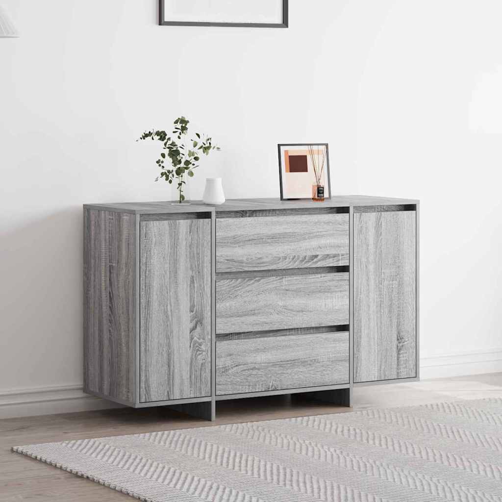 vidaXL Sideboard mit Schubladen Weiß 120 x 41 x 75 cm Holzwerkstoff