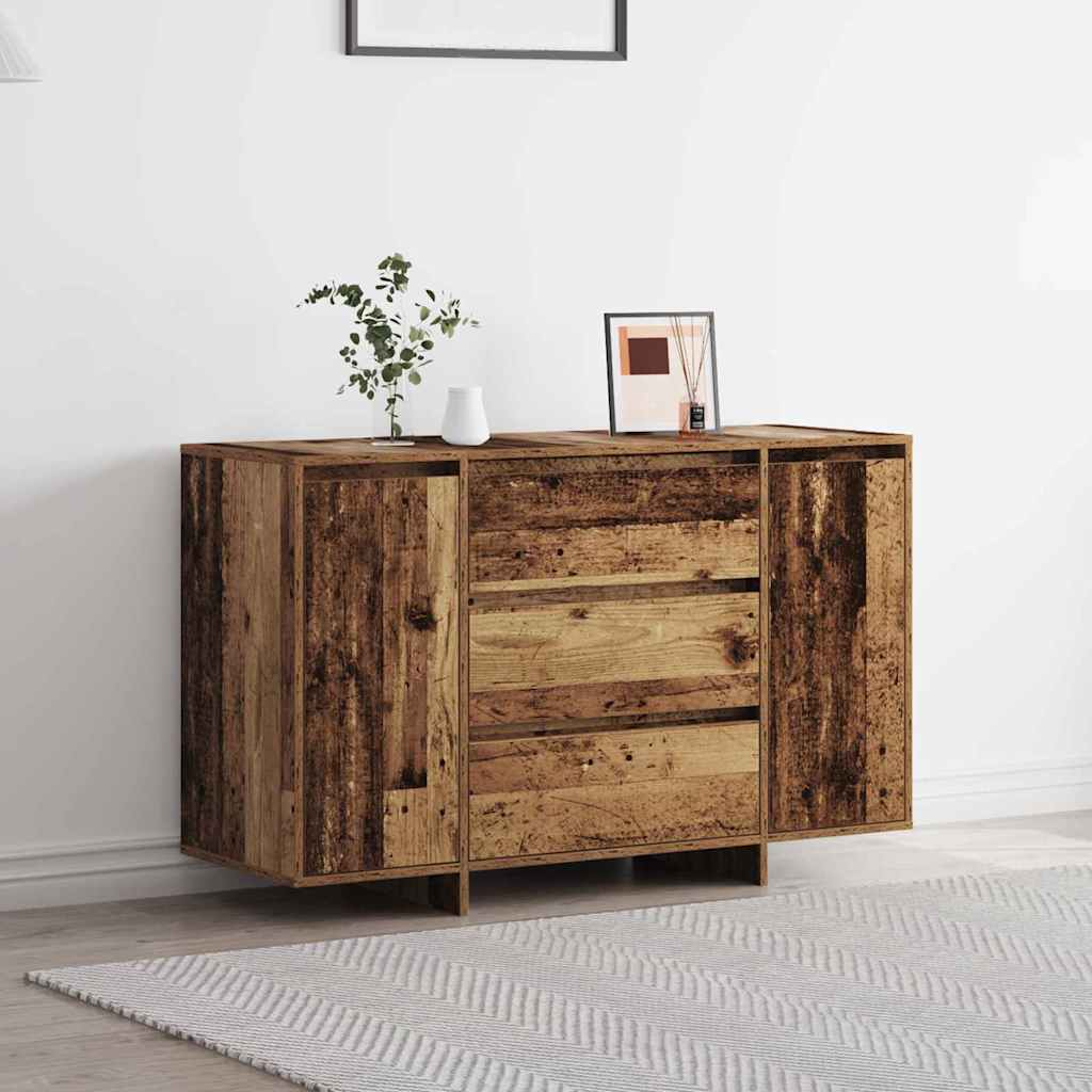 vidaXL Sideboard mit Schubladen Weiß 120 x 41 x 75 cm Holzwerkstoff