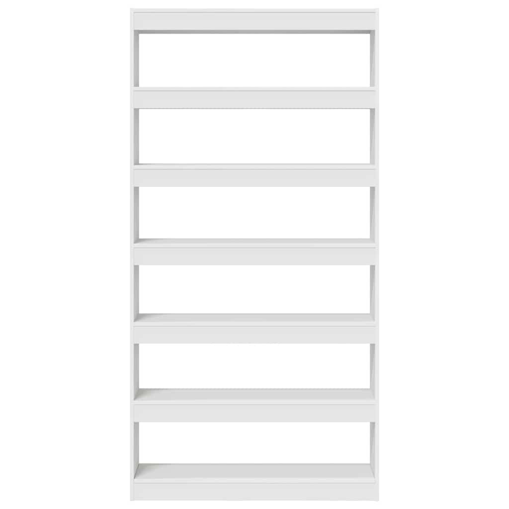 vidaXL Bücherregal Weiß 100 x 30 x 198 cm Holzwerkstoff