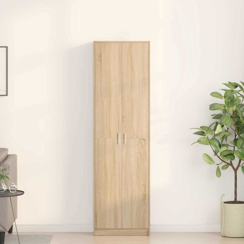 vidaXL Kleiderschrank mit Regal Weiß 55 x 25 x 189 cm Holzwerkstoff