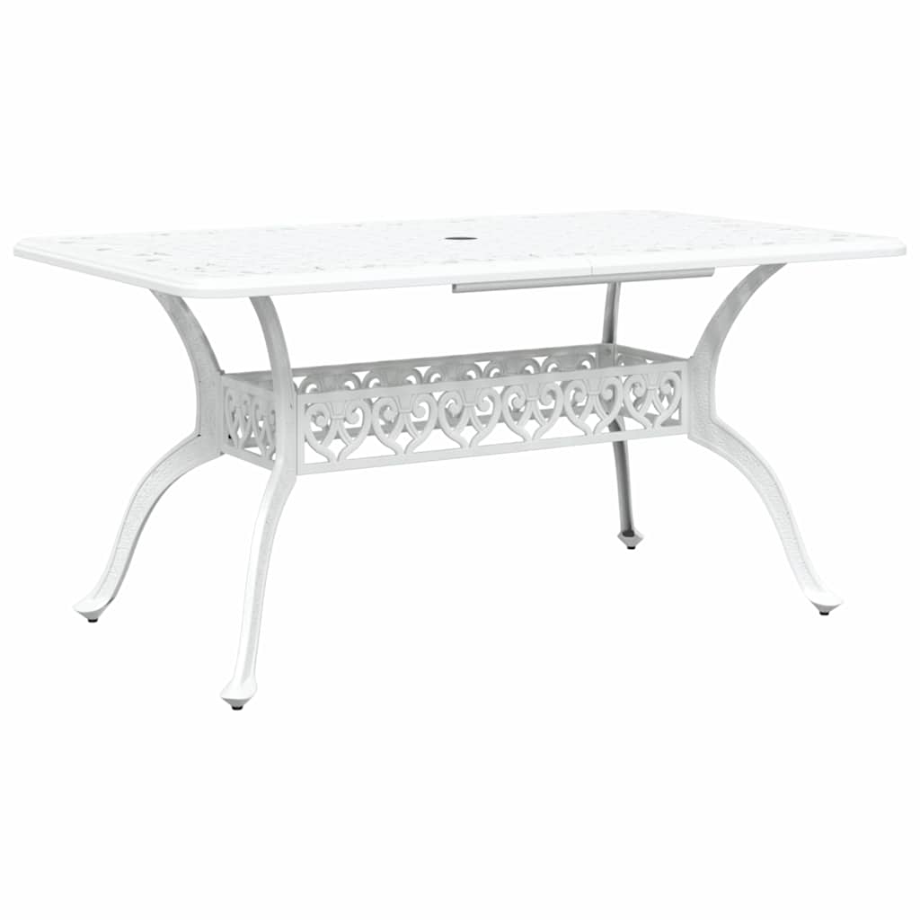 Garten Essgruppe 5 pcs Weiß Aluminium
