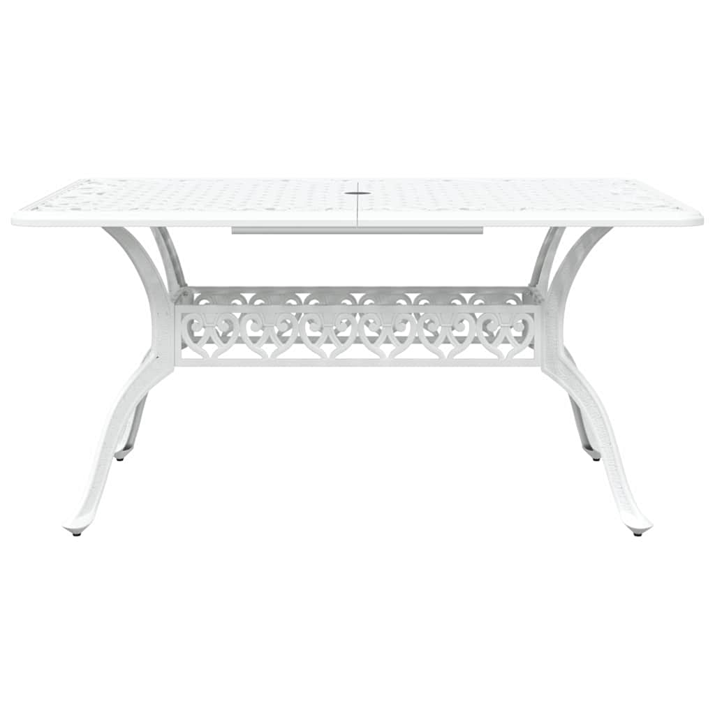 Garten Essgruppe 5 pcs Weiß Aluminium