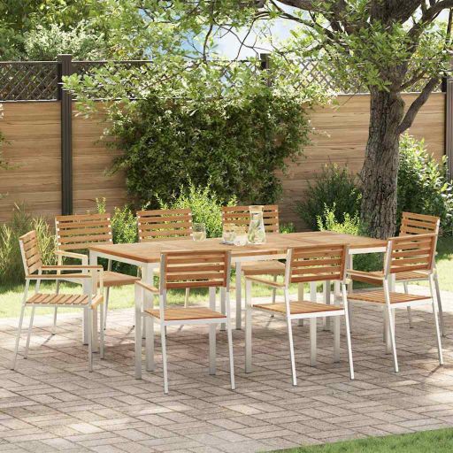 Garten Essgruppe 3 pcs Braun Massivholz Akazie