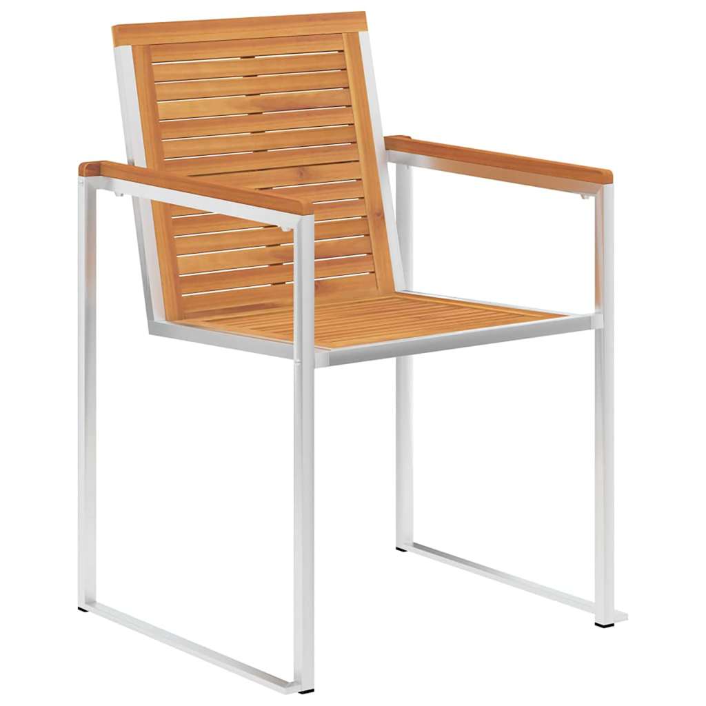 Garten Essgruppe 3 pcs Braun Massivholz Akazie