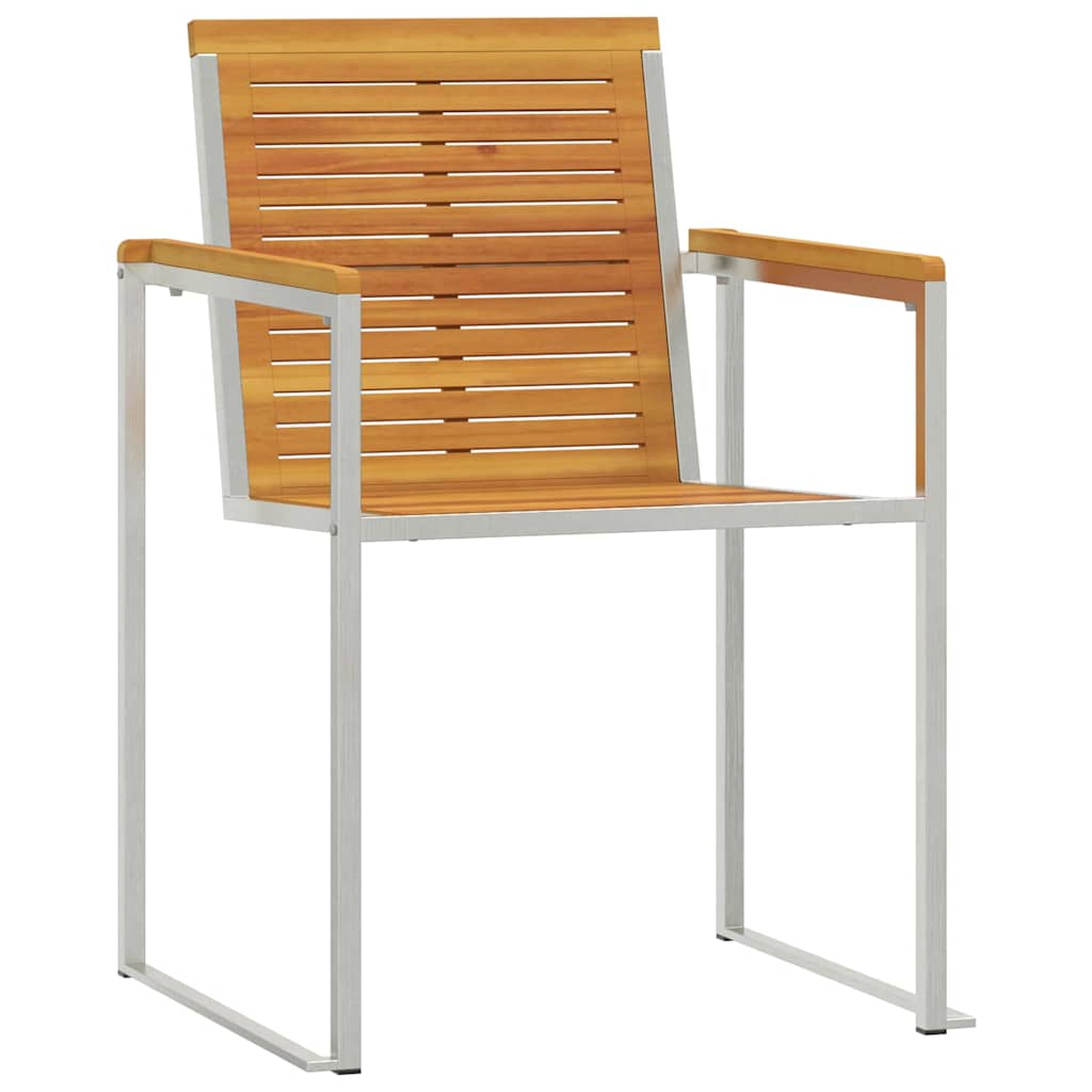 vidaXL Sonnenliege 3 pcs Braun Massivholz Akazie