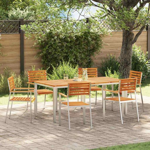 Gartenstuhl 6 pcs Öl-Natur 56 x 54,5 x 87 cm Massivholz Akazie