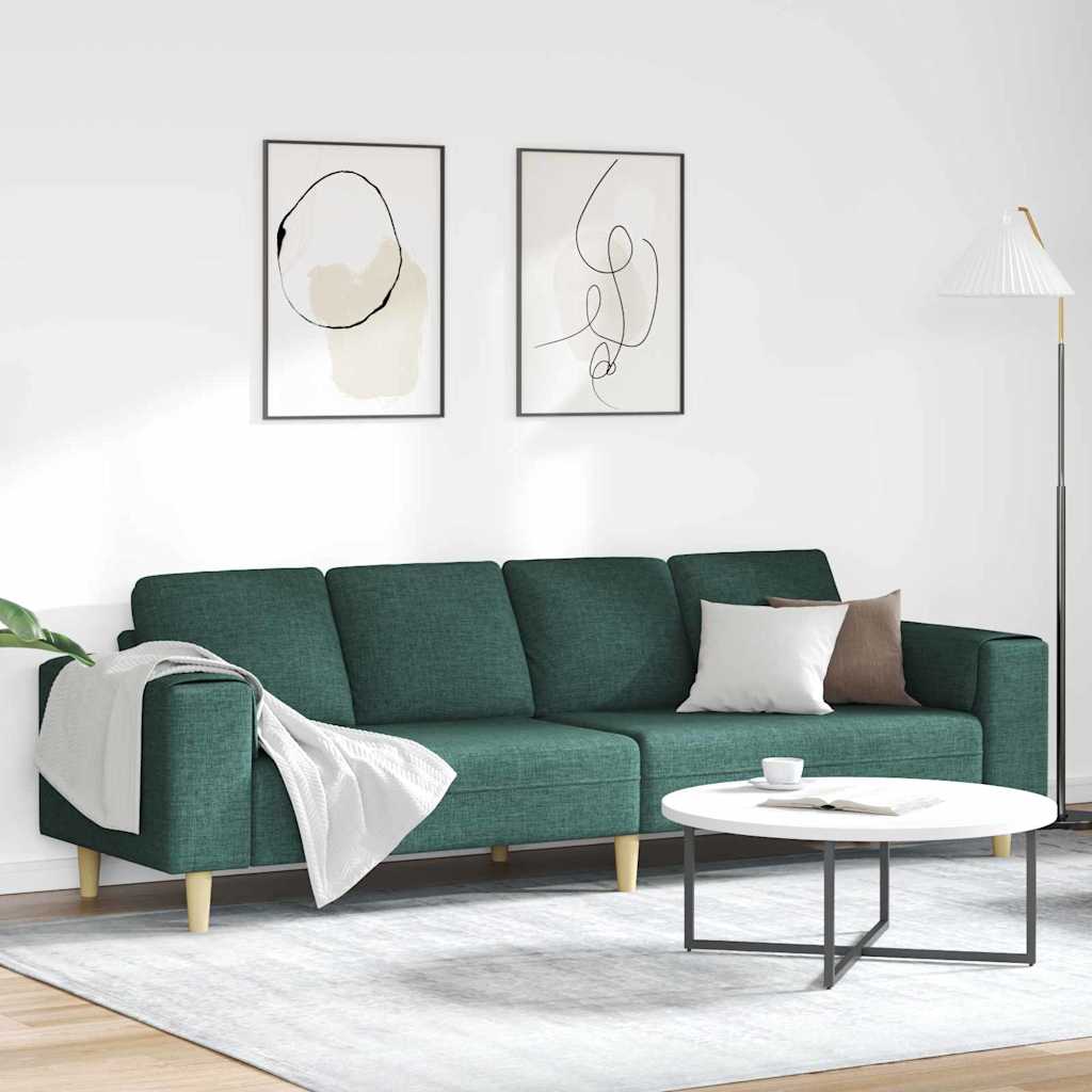vidaXL Wohnzimmer Couch Hellgrau 250 x 77 x 76 cm Polyester