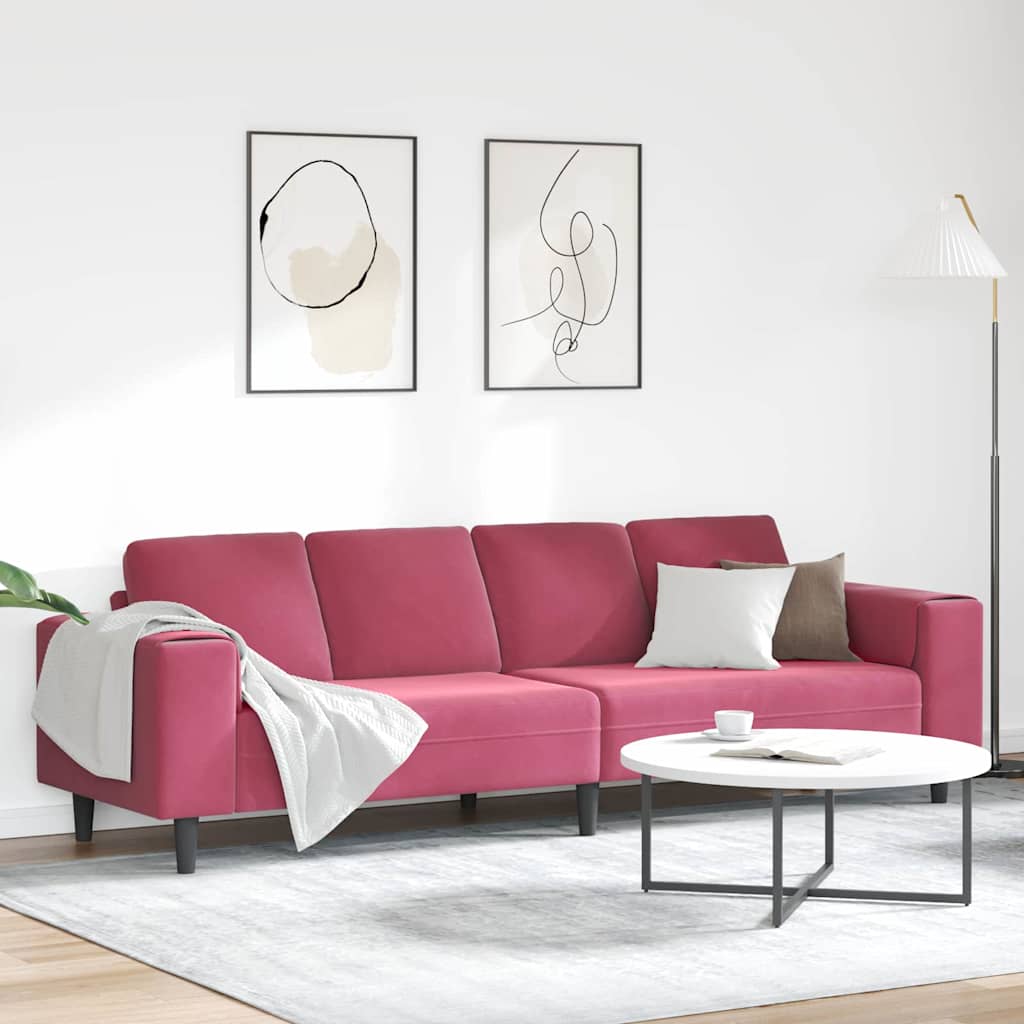 vidaXL Wohnzimmer Couch Blau 250 x 77 x 76 cm