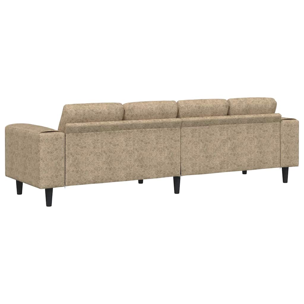 vidaXL Wohnzimmer Couch Hellgrau 250 x 77 x 76 cm