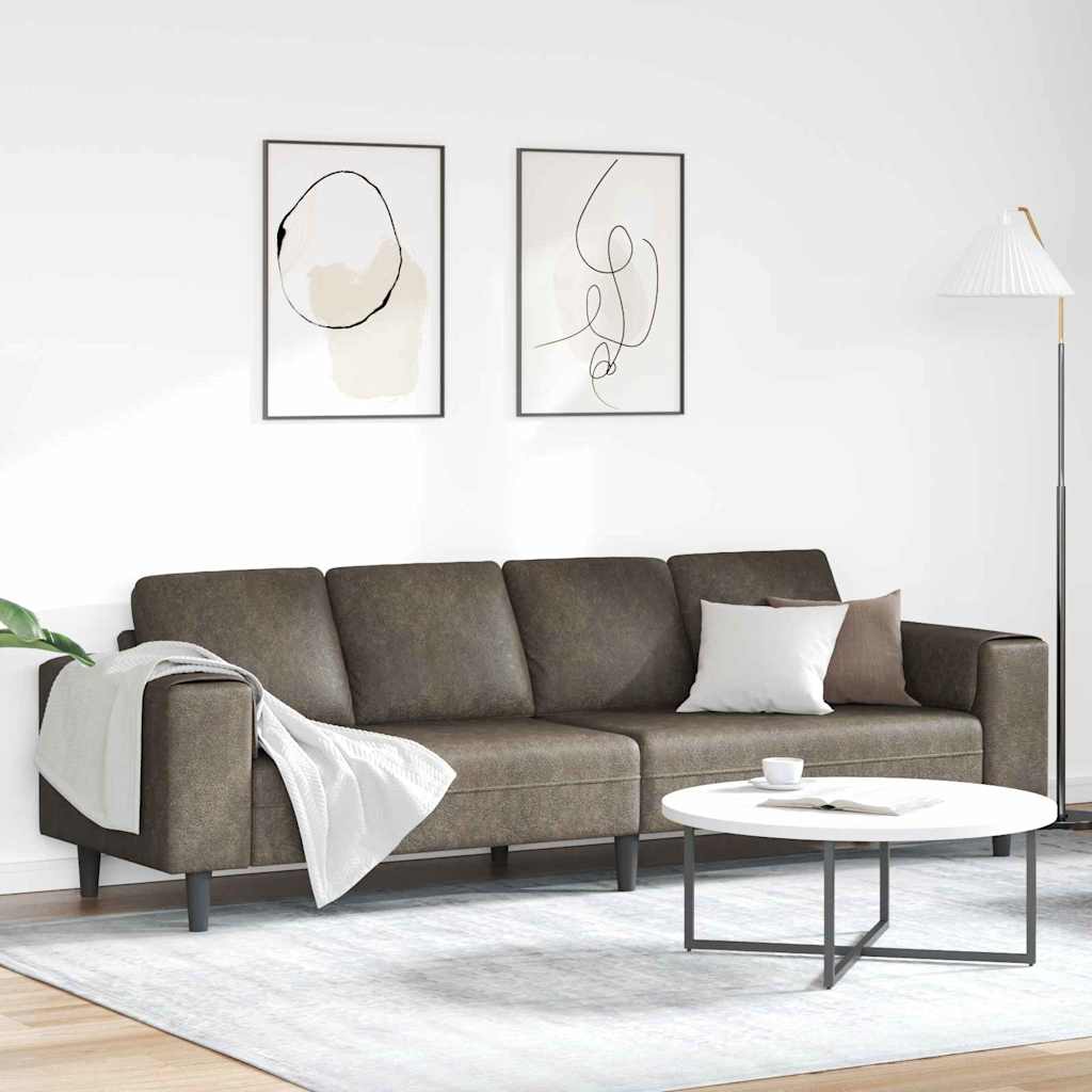 vidaXL Wohnzimmer Couch Hellgrau 250 x 77 x 76 cm