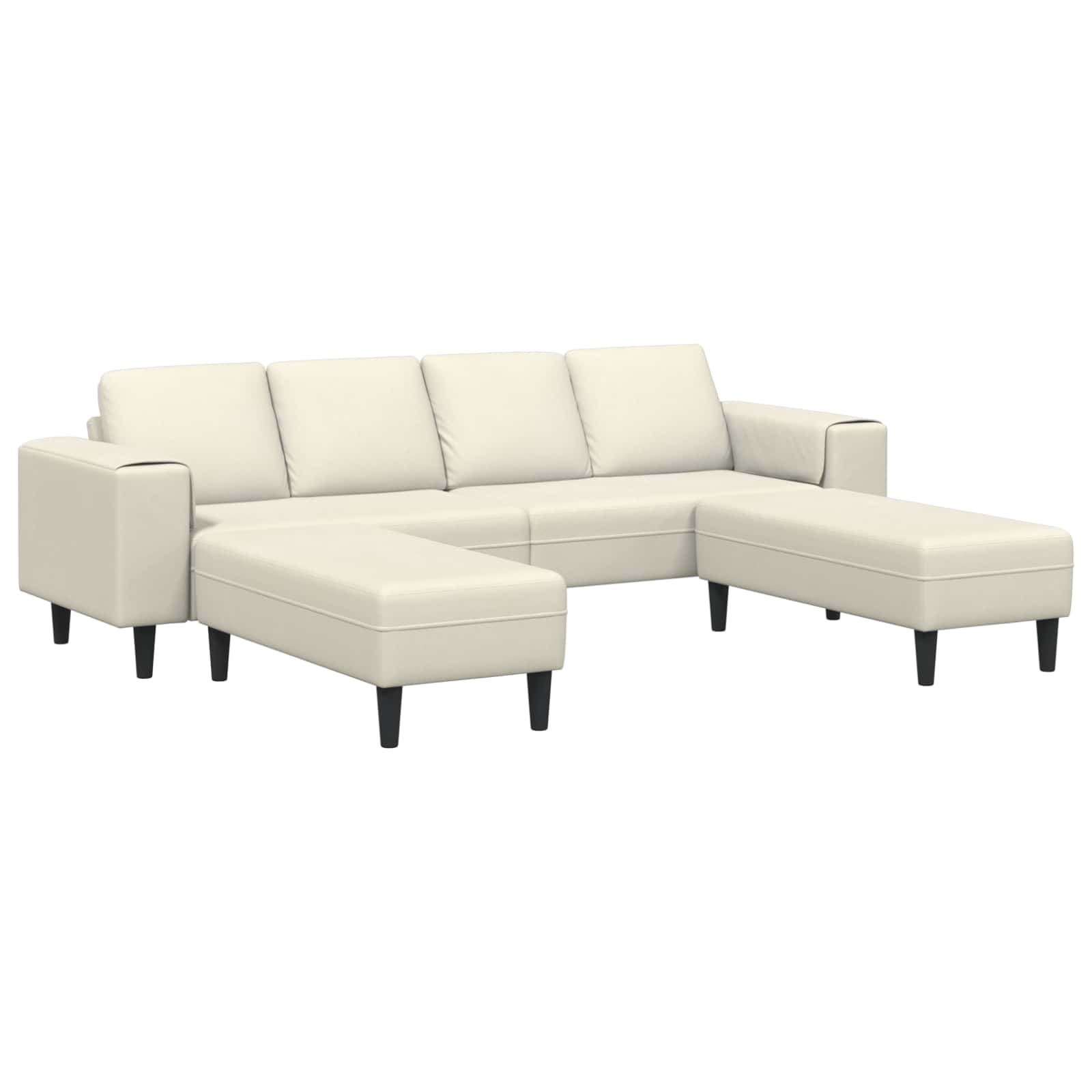 vidaXL Wohnzimmer Couch Blau 250 x 77 x 76 cm