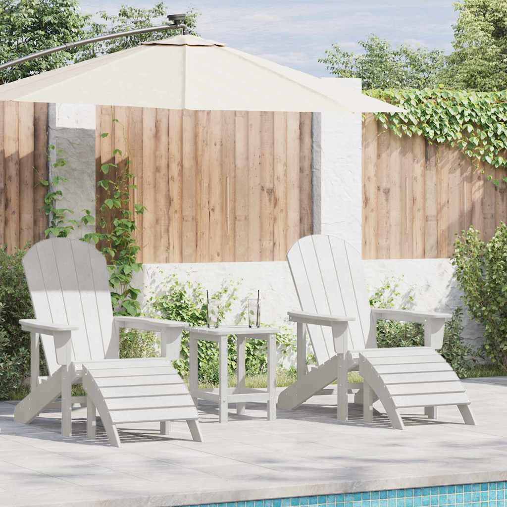 Gartenstuhl 2 pcs Weiß 83 x 74 x 92 cm Polyethylen