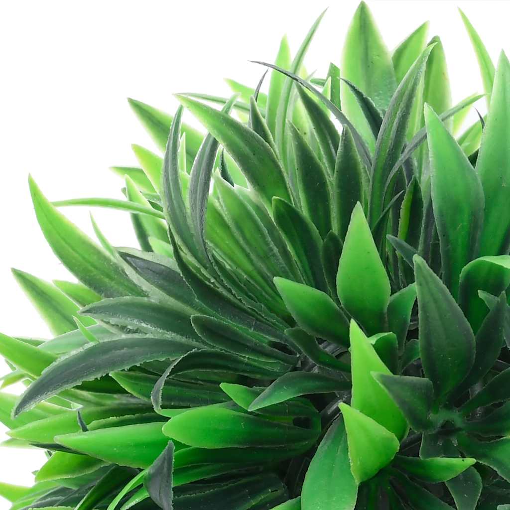 vidaXL Künstliche Buchsbaumkugeln mit LED-Leuchten 4 Stk. Grün 15 cm